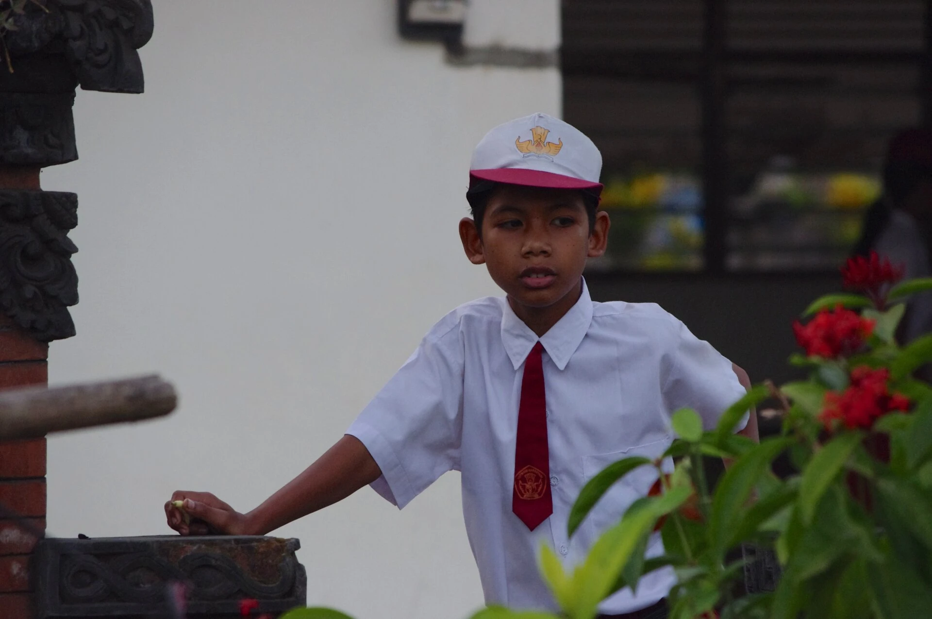 Balinese schoolboy