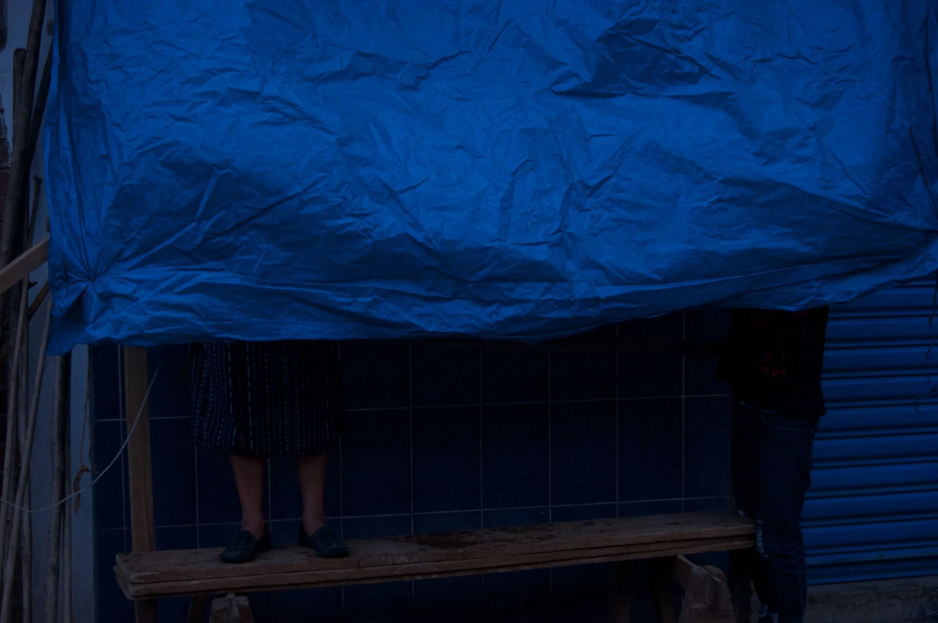 Puesto azul