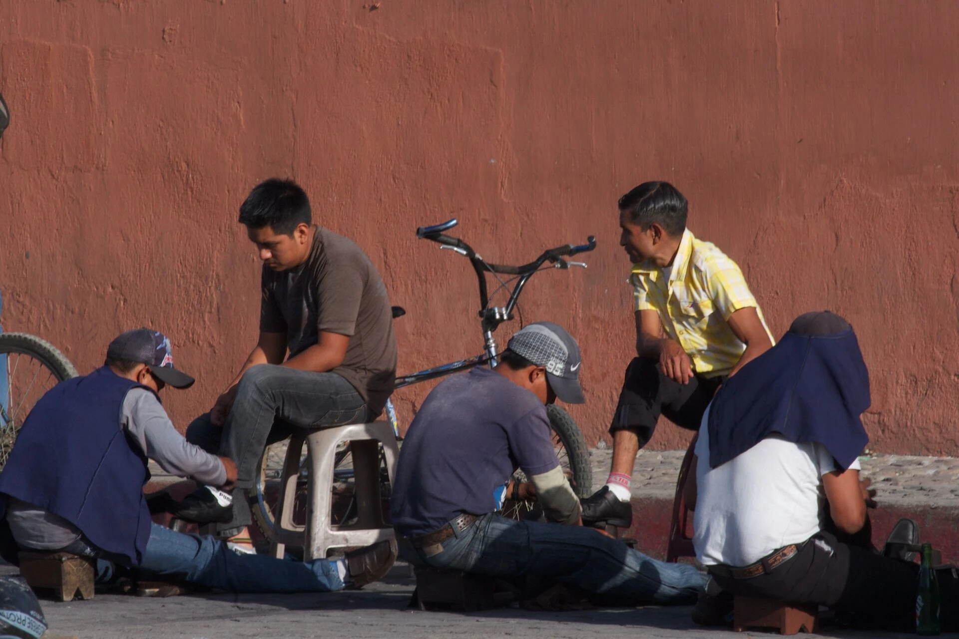 Lustradores en el mercado