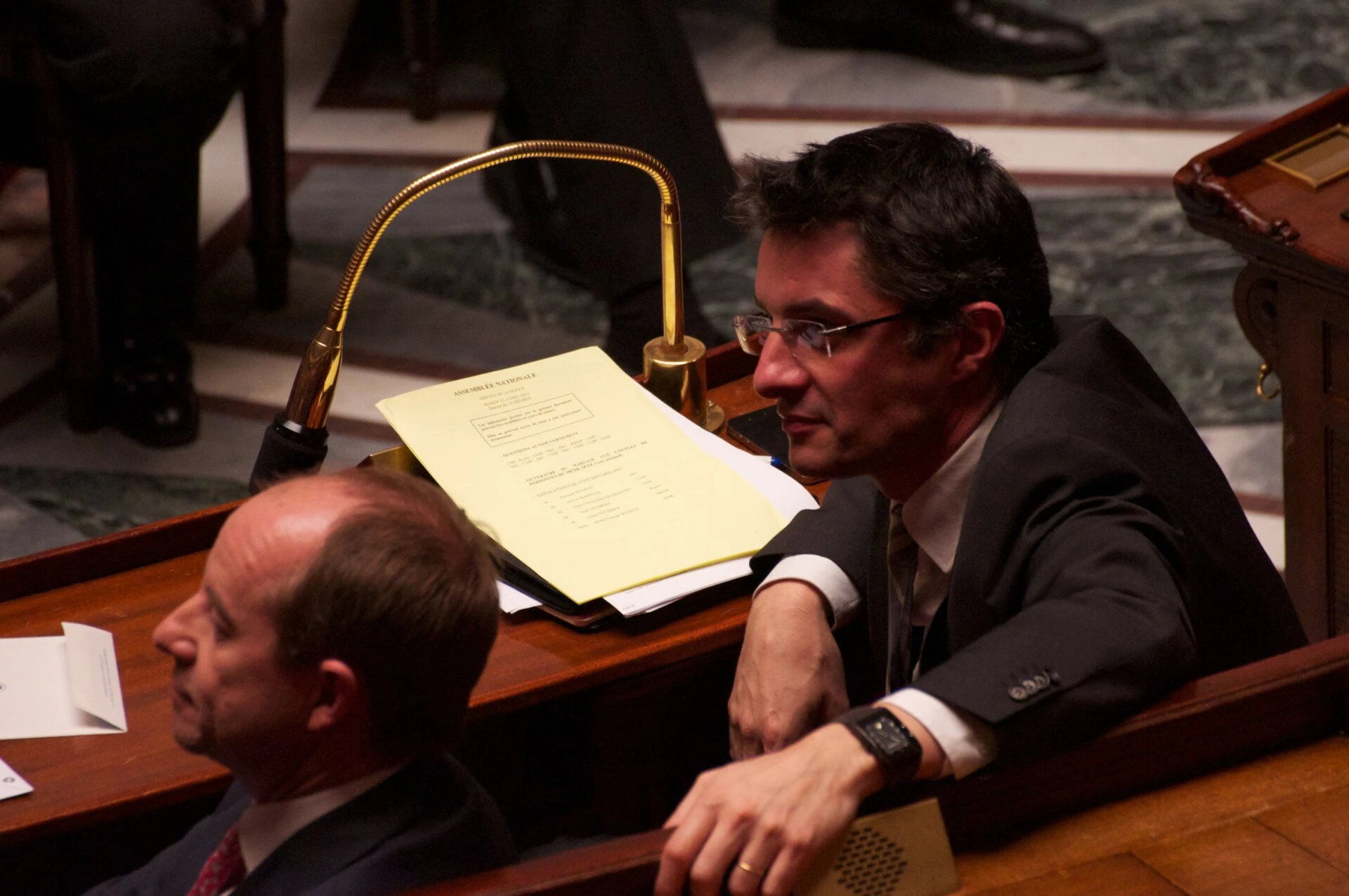 Jean-Jacques Urvoas et Erwann Binet