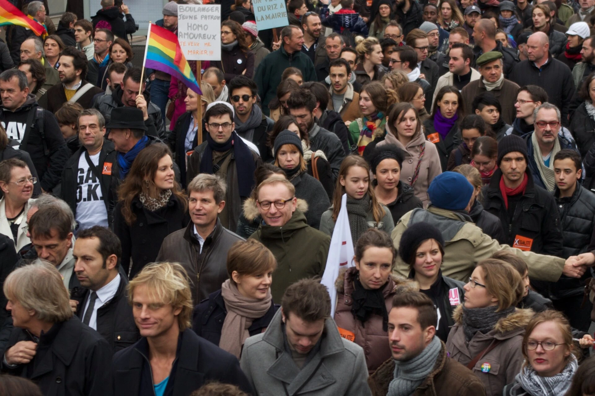 Manifestants pour l'égalité