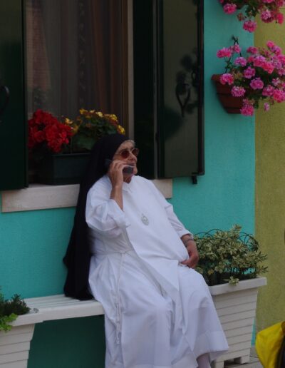 Modern Nun at Burano