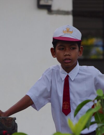 Balinese schoolboy