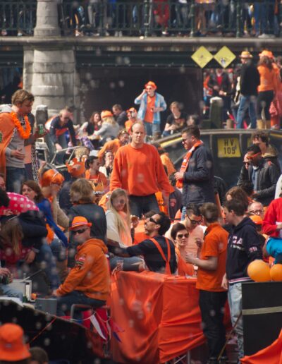 Orange crowd