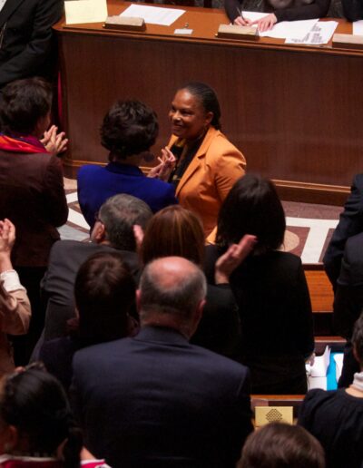 Christiane Taubira félicitée par les ministres