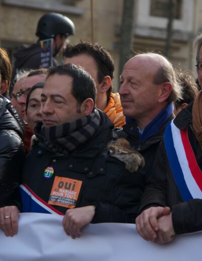 Bertrand Delanoë et Jean-Luc Romero