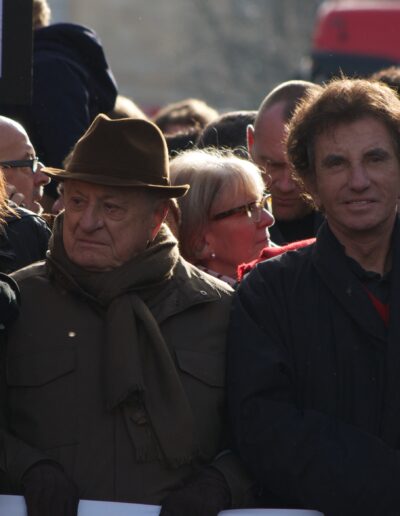 Pierre Bergé et Jack Lang